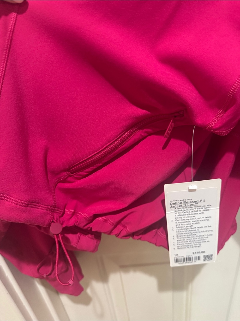 Brand New Lululemon Magenta Active Zip-Up Jacket - Picture 6 of 7